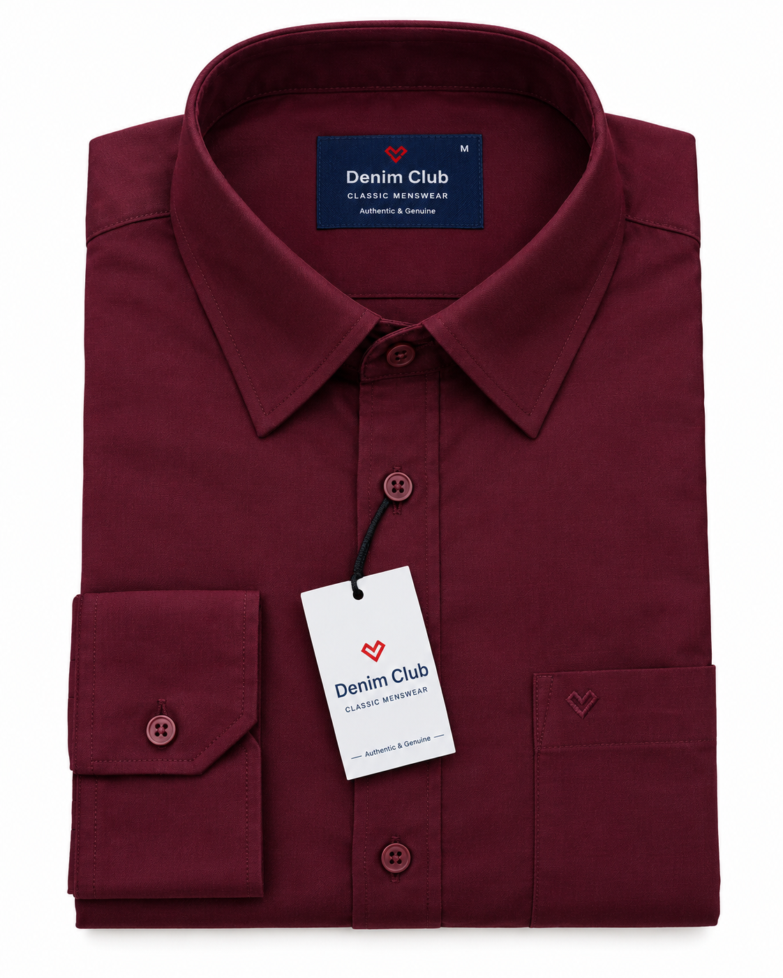 Denim Club Maroon Shirt